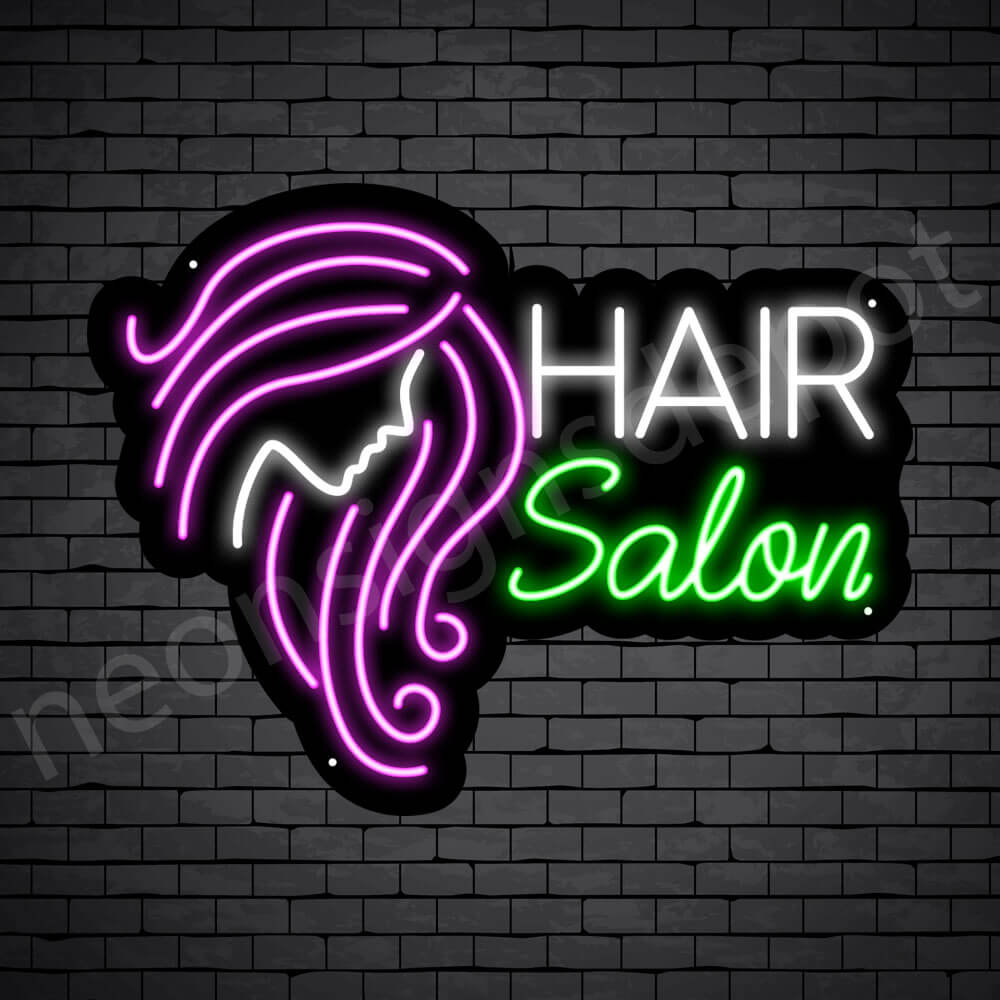 Hair Salon Neon Sign Beauty Salon Girl Face Neon Signs Depot 1465