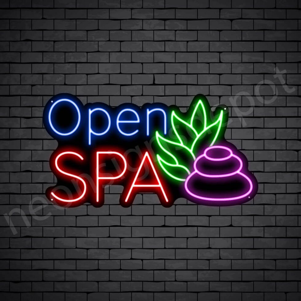 Spa Massage Neon Sign Neon Signs Depot 1010