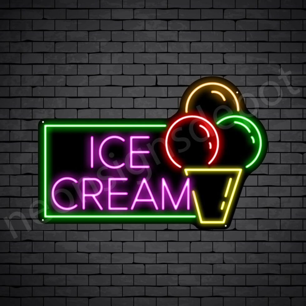 Ice Cream V15 Neon Sign Neon Signs Depot